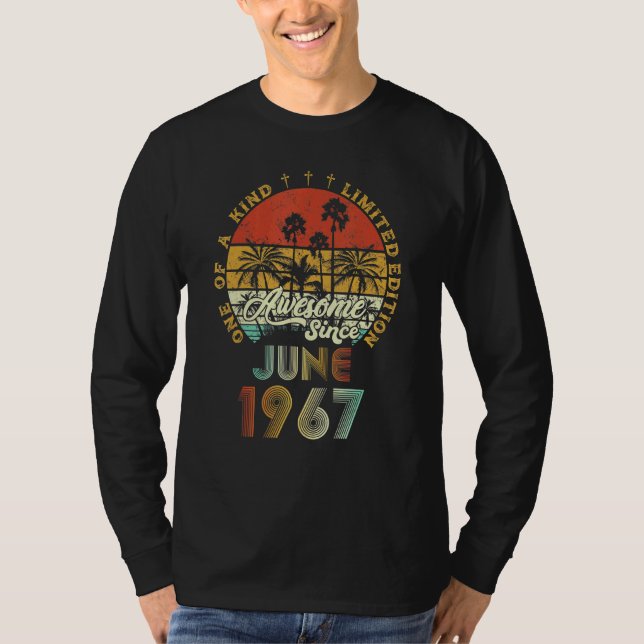 Camiseta Increíble desde junio de 1967 55 años de edad 55 a (Anverso)