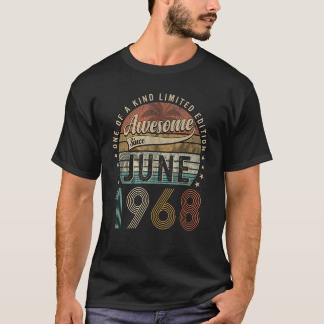 Camiseta Increíble desde junio de 1968 55º cumpleaños duran (Anverso)