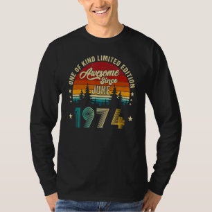 Camiseta Increíble desde junio de 1974 48 años de edad 27 c