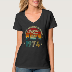 Camiseta Increíble desde junio de 1974 48 años de edad 27 c