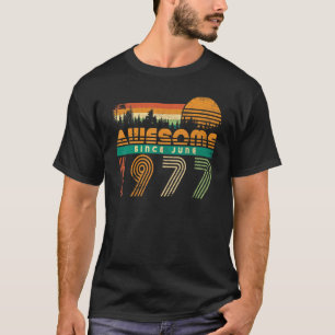 Camiseta Increíble Desde Junio De 1977 Cumpleaños De Los Ho
