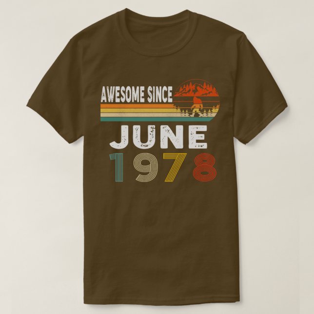 Camiseta Increíble desde junio de 1978 (Diseño del anverso)