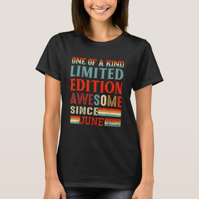 Camiseta Increíble desde junio de 1978 45º cumpleaños 45 añ (Anverso)
