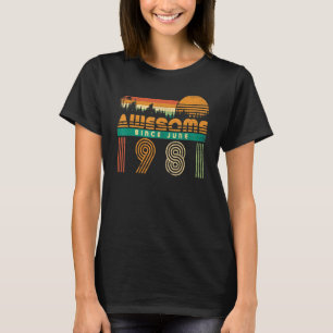 Camiseta Increíble Desde Junio De 1981 Cumpleaños De Los Ho