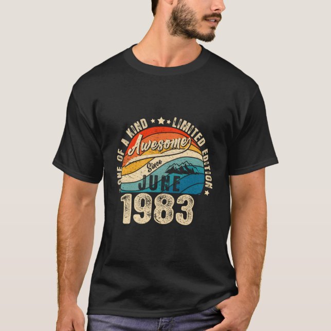 Camiseta Increíble Desde Junio De 1983 40 40 (Anverso)