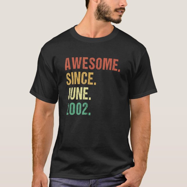 Camiseta Increíble desde junio de 2002 20 años (Anverso)