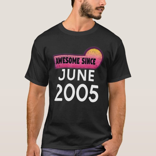 Camiseta Increíble desde junio de 2005 Cumpleaños 2005 Juni (Anverso)