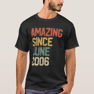 Camiseta Increíble Desde Junio De 2006 Los Niños 15 Años