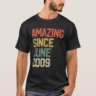 Camiseta Increíble Desde Junio De 2009 Los Niños 12 Años 12