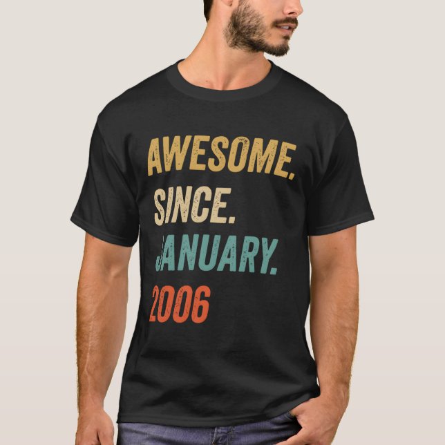 Camiseta Increíble desde la época de enero de 2006 (Anverso)