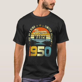 Camiseta Increíble desde marzo de 1950, 72º cumpleaños de l