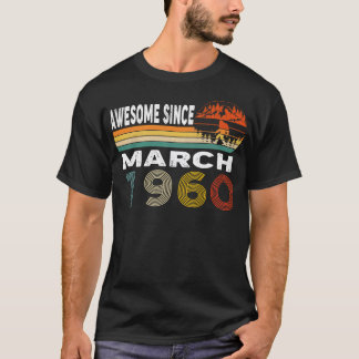 Camiseta Increíble desde marzo de 1960