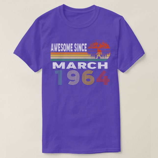 Camiseta Increíble desde marzo de 1964 (Diseño del anverso)