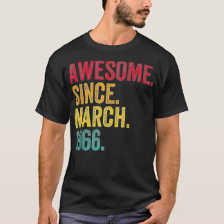 Camiseta Increíble desde marzo de 1966 58º regalo de cumple
