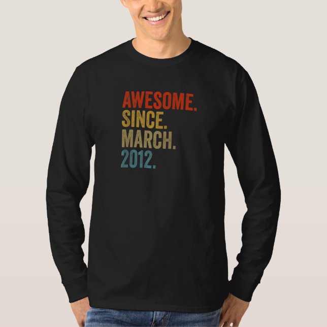 Camiseta Increíble desde marzo de 2012: 10 aniversario de l (Anverso)