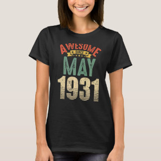Camiseta Increíble desde mayo de 1931, cumpleaños 91 años