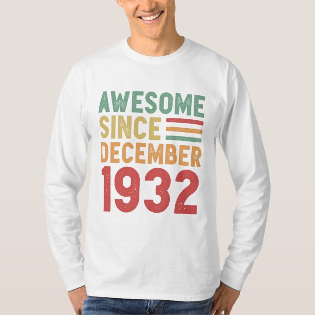 Camiseta Increíble desde mayo de 1932 regalo de cumpleaños  (Anverso)