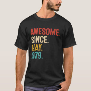 Camiseta Increíble desde mayo de 1979 44º cumpleaños Retro