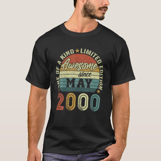 Camiseta Increíble Desde Mayo De 2000 22 Años De Edad (Anverso)