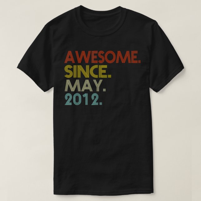 Camiseta Increíble desde mayo de 2012 Viene el décimo cumpl (Diseño del anverso)