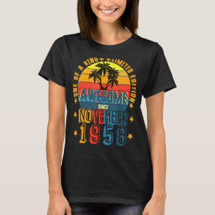 Camiseta Increíble desde noviembre de 1958: 63º cumpleaños