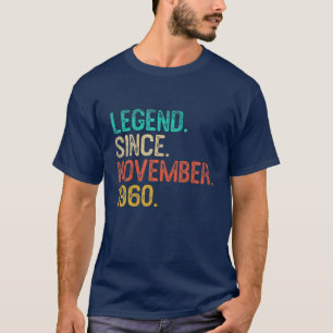 Camiseta Increíble desde noviembre de 1960 60 regalo de cum