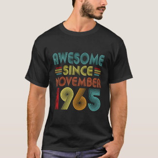 Camiseta Increíble desde noviembre de 1965 Cumpleaños Novie