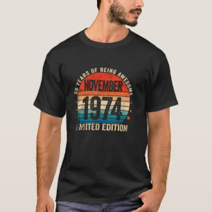 Camiseta Increíble desde noviembre de 1974: 50 años de edad
