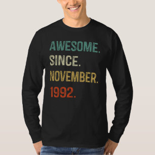 Camiseta Increíble desde noviembre de 1992 30º cumpleaños 3