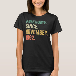Camiseta Increíble desde noviembre de 1992 30º cumpleaños 3