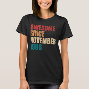Camiseta Increíble desde noviembre de 1996 26º cumpleaños 2
