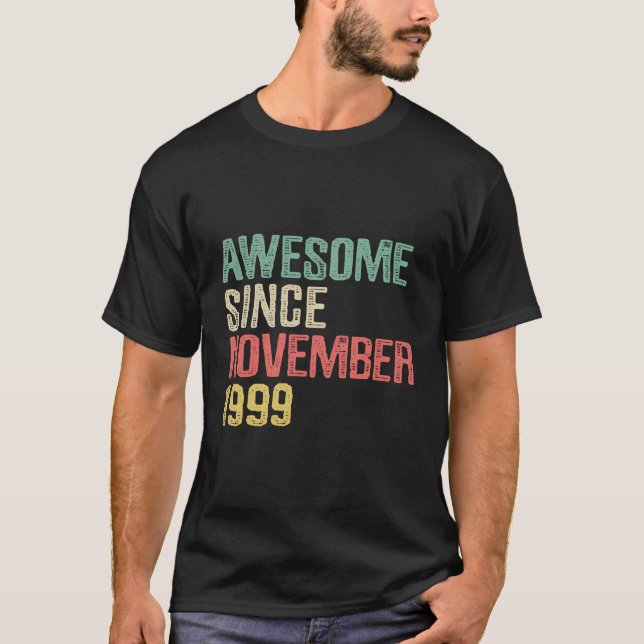 Camiseta Increíble Desde Noviembre De 1999 20 Años De Edad  (Anverso)