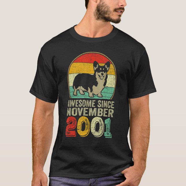 Camiseta Increíble desde noviembre de 2001 21er cumpleaños  (Anverso)