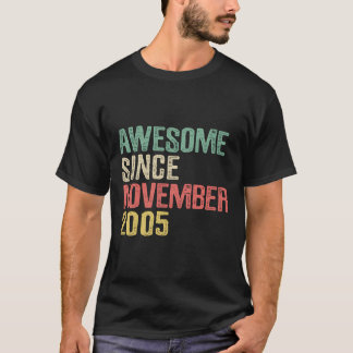 Camiseta Increíble Desde Noviembre De 2005 14 Años De Edad