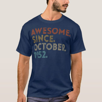 Camiseta Increíble desde octubre de 1952: 70 años de antigü