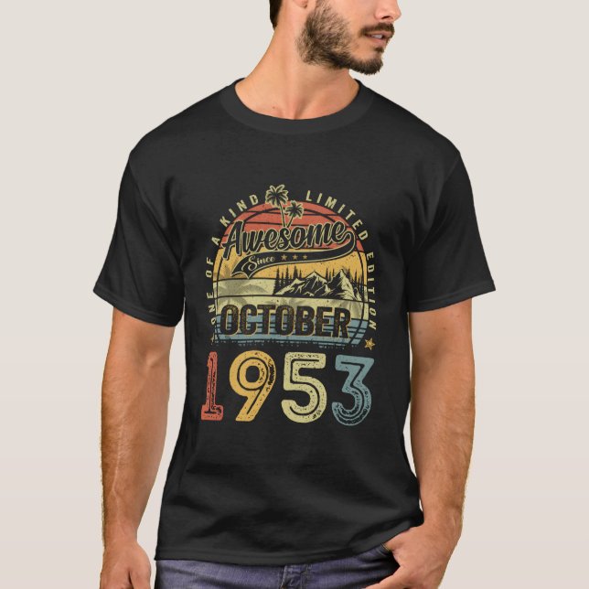 Camiseta Increíble Desde Octubre De 1953 70 70 (Anverso)