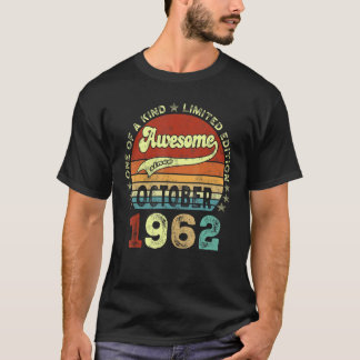 Camiseta Increíble desde octubre de 1962 60º cumpleaños 60 