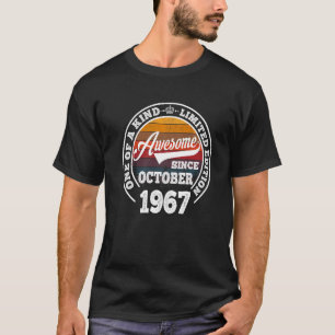 Camiseta Increíble desde octubre de 1967 55º cumpleaños 55