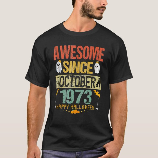 Camiseta Increíble desde octubre de 1973 49º traje de cumpl (Anverso)
