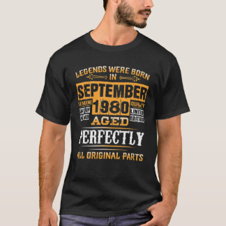 Camiseta Increíble Desde Octubre De 1980 Regalos De Cumplea