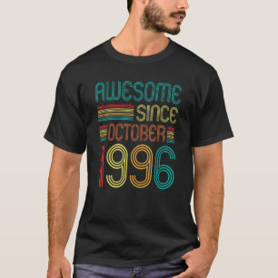 Camiseta Increíble desde octubre de 1996 26ª Retro de cumpl