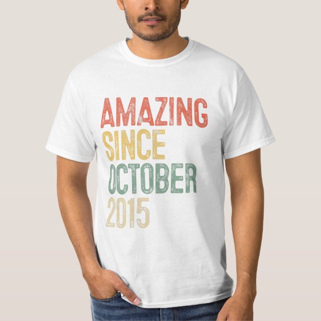 Camiseta Increíble desde octubre de 2015 (Anverso)