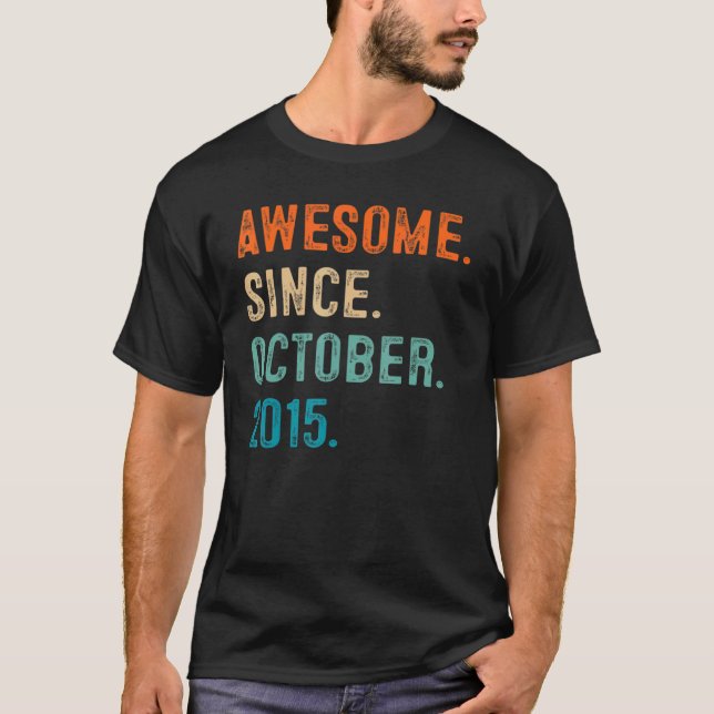 Camiseta Increíble desde octubre de 2015, séptimo cumpleaño (Anverso)