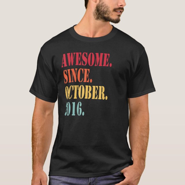 Camiseta Increíble desde octubre de 2016 para el sexto Bir  (Anverso)
