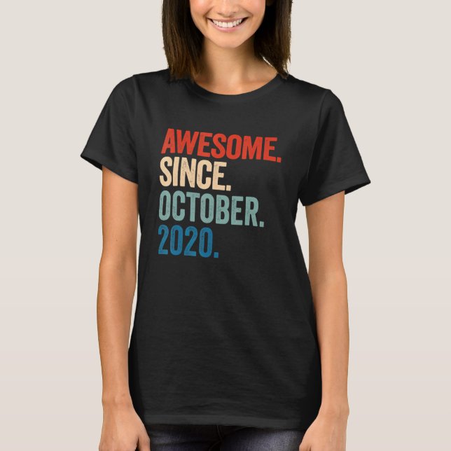 Camiseta Increíble desde octubre de 2020, segundo cumpleaño (Anverso)