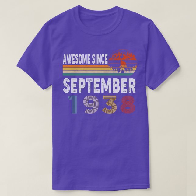 Camiseta Increíble desde septiembre de 1938 (Diseño del anverso)
