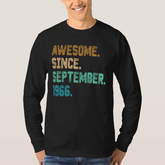 Camiseta Increíble desde septiembre de 1966: 56º cumpleaños (Anverso)