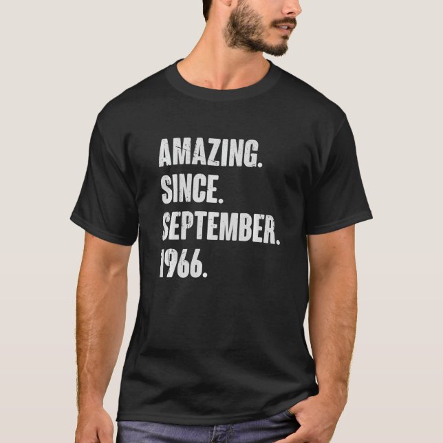 Camiseta Increíble desde septiembre de 1966: 56 años (Anverso)
