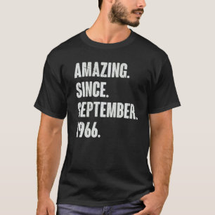 Camiseta Increíble desde septiembre de 1966: 56 años