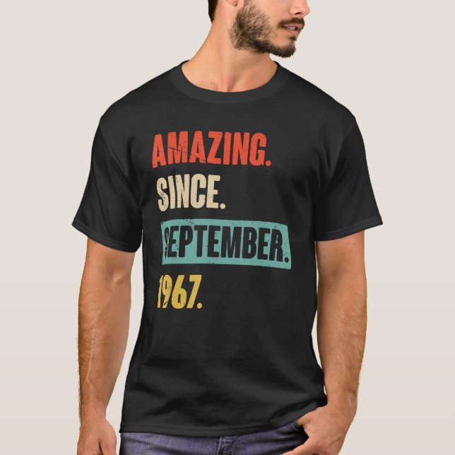 Camiseta Increíble desde septiembre de 1967 50º cumpleaños  (Anverso)